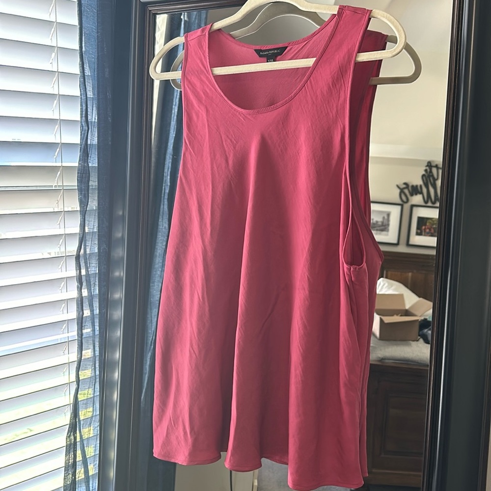 Banana Republic XXL tank top rose pink red